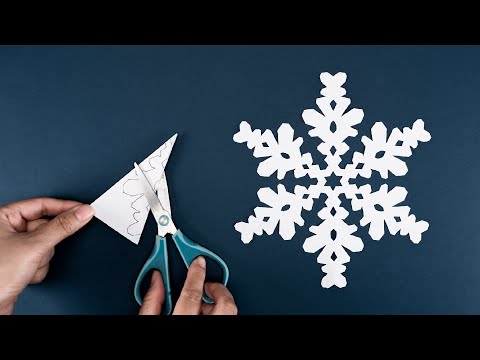 Paper Snowflake #76 - How to make Snowflakes out of paper - Winter Craft