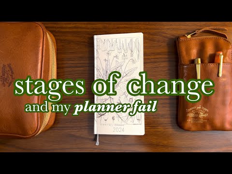 Understanding my planner fail using the Stages of Change | home and garden hobonichi weeks update