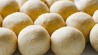 SUJI LADDU/Rava ladu with coconut/Rava laddu without milk/easy sweets/Diwali sweets recipe