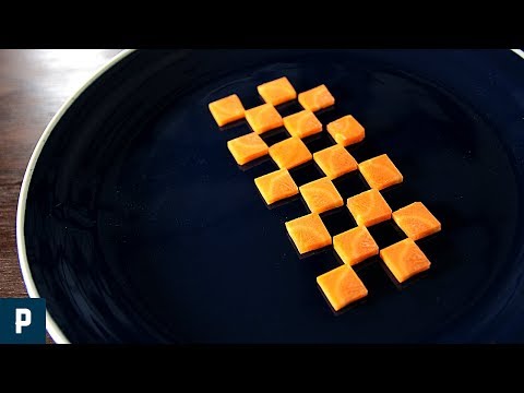 How to cut carrot into square/ Pixel pattern