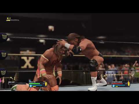 No Holds Barred Match - Triple H VS Ultimate Warrior - WWE 2K24