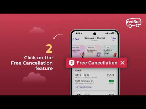 Opt for Free Bus Cancellation on redBus