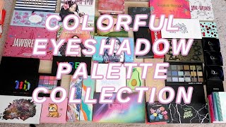 COLORFUL EYESHADOW PALETTE COLLECTION 2020 // Rainbow, monochromatic & some of my favorites