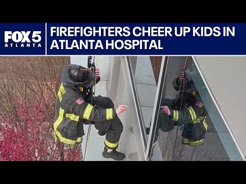 Firefighters greet children at hospital | FOX 5 News