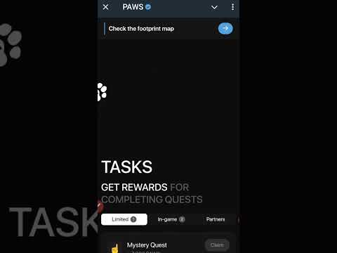 HOW TO CLAIM 7000 PAWS 🐾 POIN FOR 1/12/2024.      #crypto