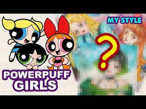 DRAWING POWERPUFF GIRLS  | Semi Realistic Style | Huta Chan