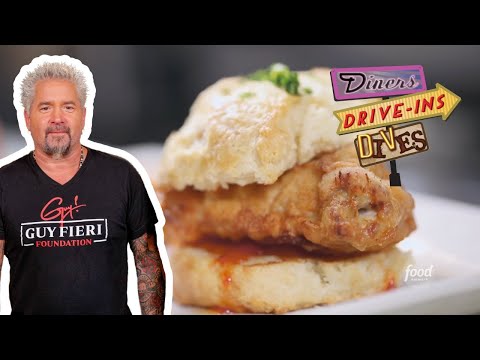 Guy Fieri Goes Back for *Spot-On* Chicken Biscuit in GA | Diners, Drive-Ins and Dives | Food Network