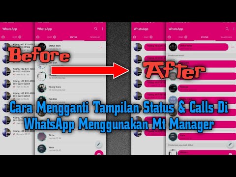 #9 Cara Mengganti Tampilan Status & Calls Di WhatsApp Menggunakan Mt Manager