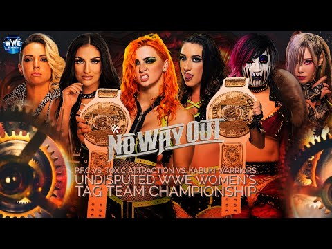 WWE 2K24 NO WAY OUT; P.F.C VS. TOXIC ATTRACTION VS. KABUKI WARRIORS FOR THE WOMEN'S TAG TEAM TITLES!