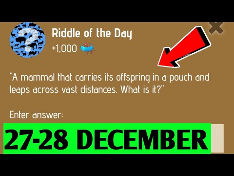 Riddle Of The Day Zoo 27 December | Zoo Riddle Of The Day Code | 27 December Riddle zoo