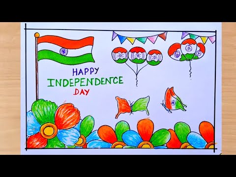 Independence Day Drawing | 15 th August Drawing | How to draw Independence Day