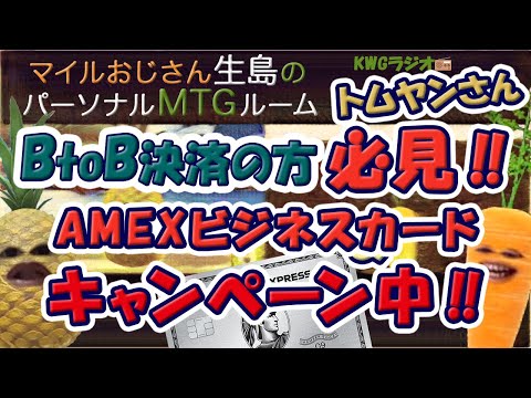 BtoB決済の方必見!!AMEXビジネスカードキャンペーン中!!