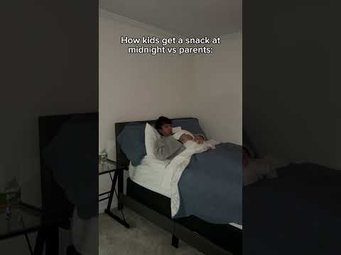 How kids get a snack at night vs parents #shorts #parents #pov #funny