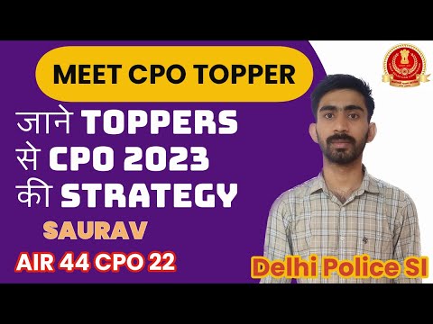 SSC CPO Topper AIR 44 Saurav with Mohit Choudhary AIR 1 (Interview) #ssc #ssccpo #delhipolice SI