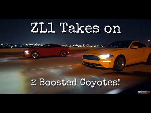 ZL1 Takes on 2 Boosted Coyotes!!