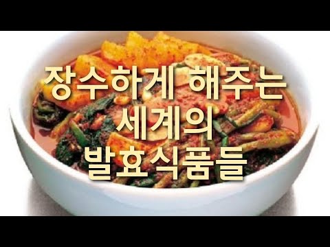 장수하게 해주는 세계의 발효식품들!