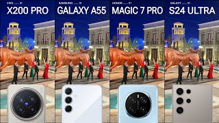 Vivo X200 Pro vs Samsung Galaxy A55 vs Honor Magic 7 Pro vs Galaxy S24 Ultra | Camera Test