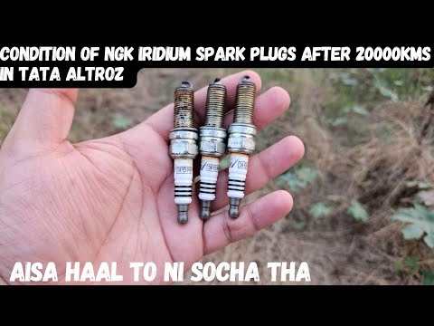 Condition of NGK Iridium spark plugs after 20000kms in Tata Altroz | Tata Altroz Sparkplugs upgrade