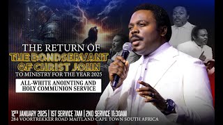 Tune in NOW for the first Anointing and Holy Communion Service of 2025. The Man of God has returned!