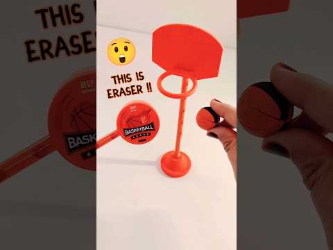 This is Eraser 😲😱 basketball stationery set 🏀 #shorts