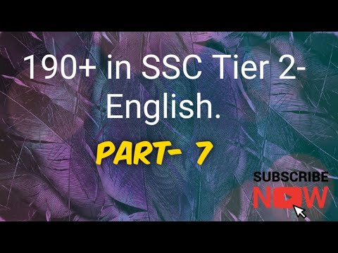 Part-7 | Conjunction | 190+ in SSC CGL English|