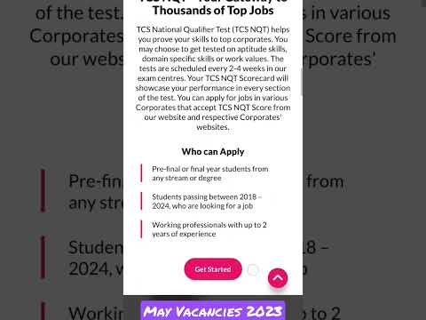 Tcs nqt May 2023. #tcsnqt2023  #lastdatetoapply #engineering  @EngineeringEasyOfficial