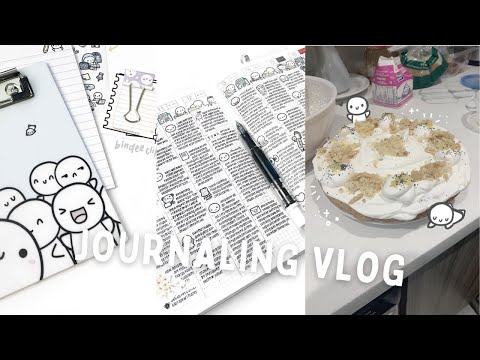 Journaling Vlog: Shipping Subscriptions, Baking Cake & Designing | Hobonichi Cousin