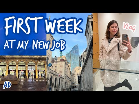 FIRST WEEK AT MY NEW JOB | London student actuary vlog