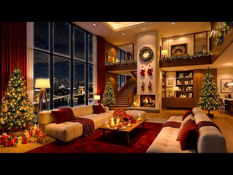 Christmas Jazz Instrumental in Luxury Apartment 🎄 Smooth Piano Jazz Music for Sleep, Study & Relax