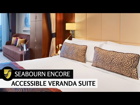 Seabourn Encore | Accessible Veranda Suite Full Walkthrough Tour |  Full Walkthrough | 4K