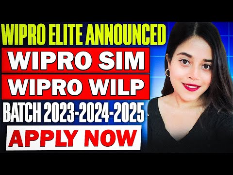 🔥WIPRO ELITE EXCLUSIVE HIRING| 2023-24 | WIPRO SIM, WILP | BE, B.TECH,BCA ,BSC,DIPLOMA | APPLY NOW 🔥