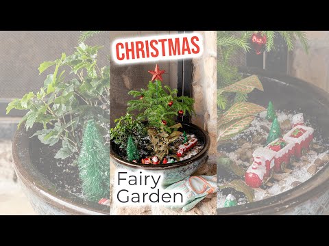 Easy Christmas Fairy Garden 🎅🏼 | Christmas Crafts #shorts