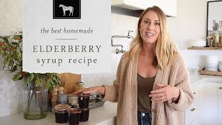 The BEST Elderberry Syrup Recipe with Tips, Tricks, and Benefits of Elderberries!