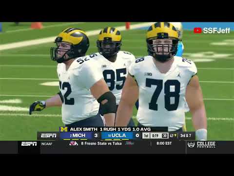 #2 Michigan vs. #18 UCLA | CFB Revamped Legacy Season Week 3 | Jefe on Commentary