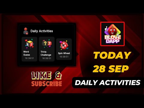 28 Sep Blove DApp Daily Activity Guess Word Trivia Challenge