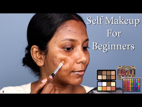 Self Makeup Tutorial Step By Step/Simple Makeup For Beginners/ Easy Makeup/Guest Makeup For Wedding