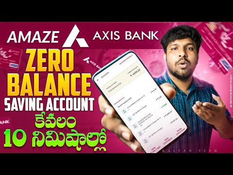 How To Open Axis Bank Zero Balance Saving Account 2024 | Axis Zero Balance Saving Opening Telugu