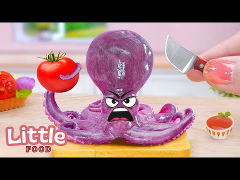 🐙 Seafood Recipes 🌊 Secret Octopus Recipe | Delicious Seafood Dishes 🌸 Little Food Cooking