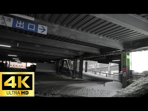 アリオ札幌立体駐車場：出口（北8条通方面 側）[ 札幌市 4K/30p 車載動画 2022 ] Sapporo parking garage Ario Sapporo  Hokkaido Japan