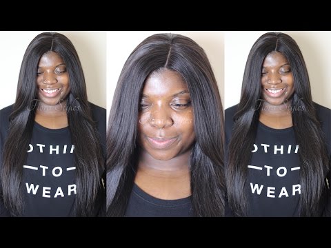 Straight Hair Lace Closure Install