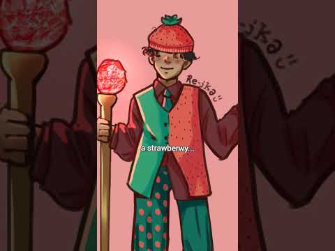 “Oh, look a strawberry-- I mean Fragaria. #oc #artshorts #digitalart