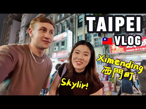 Trying Taiwanese Street Food in Ximending Taipei 🇹🇼 | Travel Vlog