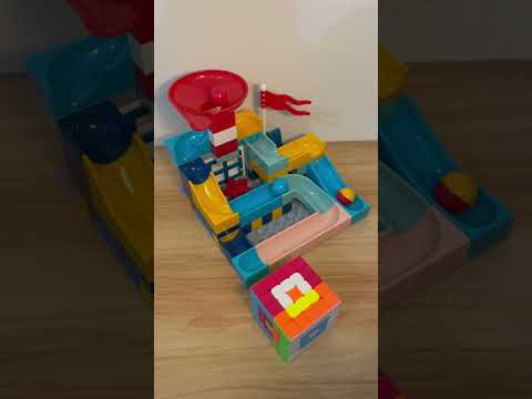 Marble Run ASMR 🔴🟡🔵 954  Satisfying Building Blocks #marblerun #marblerace #asmr