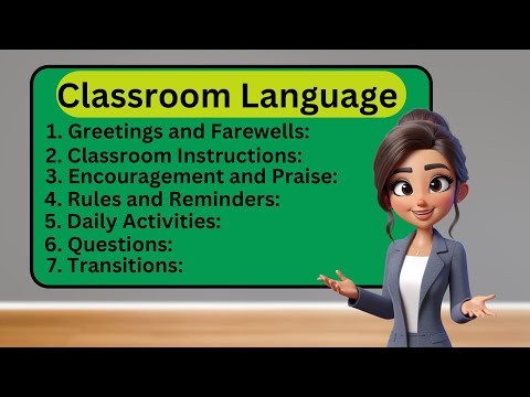 Classroom language | Common Phrases | #classroomlanguage for #teachers and #students | #learning