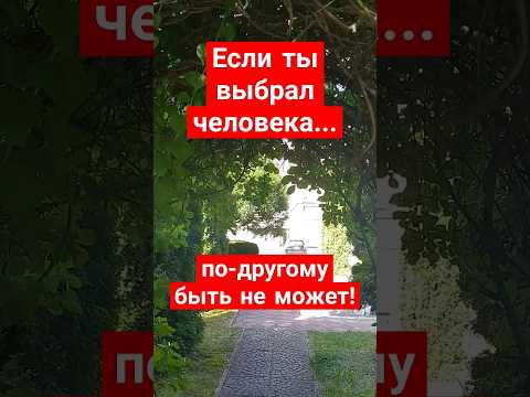 Если ты выбрал человека, то...