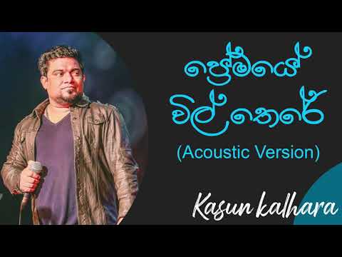 ප්‍රේමයේ විල් තෙරේ | Premaye Wil There Acoustic Cover | Kasun Kalhara | Malani Bulathsinhala Songs