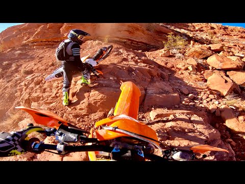 Riding Insane Cliffs, Thrashing my KTM Helping a Stranger!