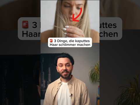 🚨 3 Dinge, die kaputtes Haar schlimmer machen …