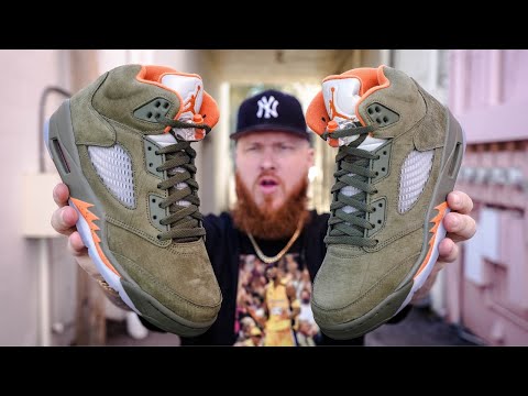 DON'T BUY THE AIR JORDAN 5 OLIVE SNEAKERS WITHOUT WATCHING THIS! (Early In Hand Review)