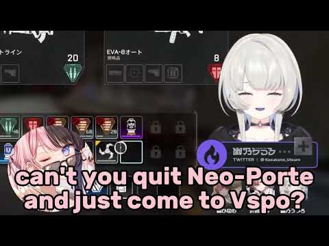 Tachibana Hinano Can't Help But Laugh at Kasukano Utsuro's Cuteness ( Neo-Porte | VSPO | Eng Sub )